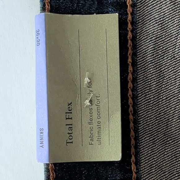 NWT Goodfellow & Co. Skinny Total Flex Denim Jeans W36 x L30 Dk Indigo Wash Blue - Picture 5 of 15